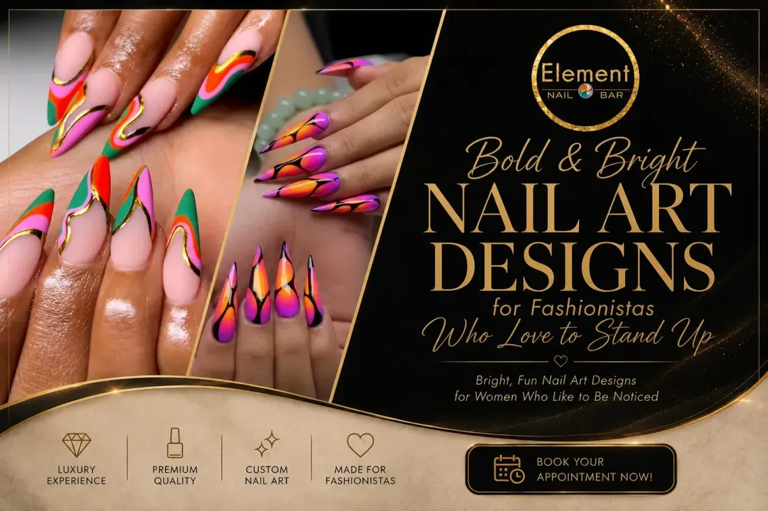 Bold and Bright Nail Art Designs