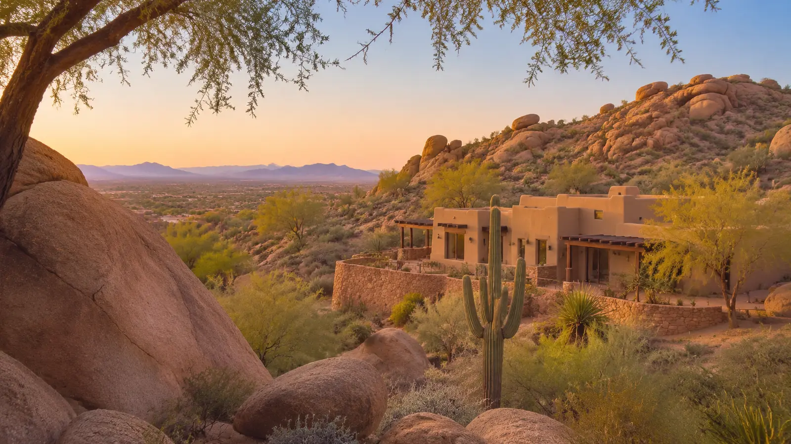 Carefree–inspired Arizona streetscape used as a visit-planning image