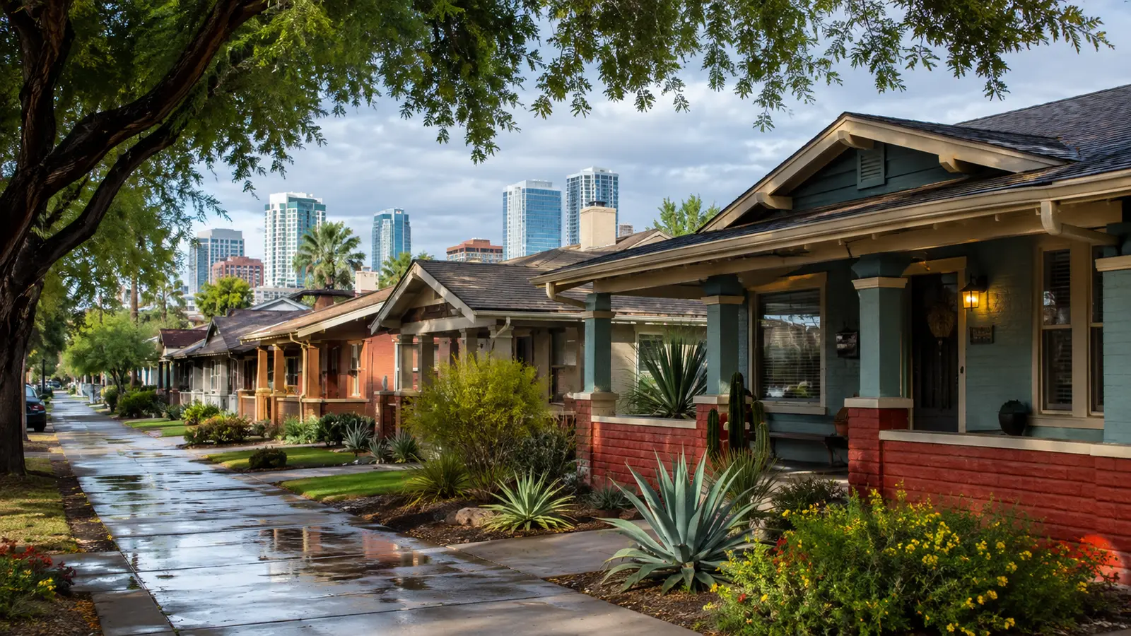 Garfield Historic District–inspired Arizona streetscape used as a visit-planning image