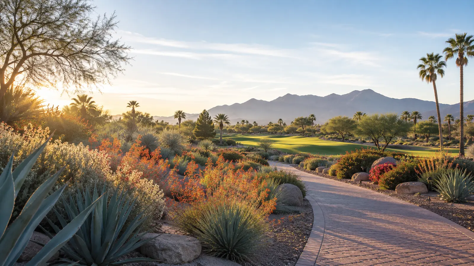 Sun City West–inspired Arizona streetscape used as a visit-planning image