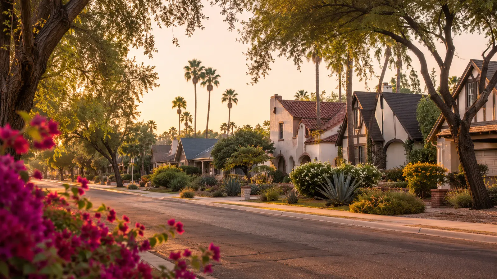 Willo Historic District–inspired Arizona streetscape used as a visit-planning image