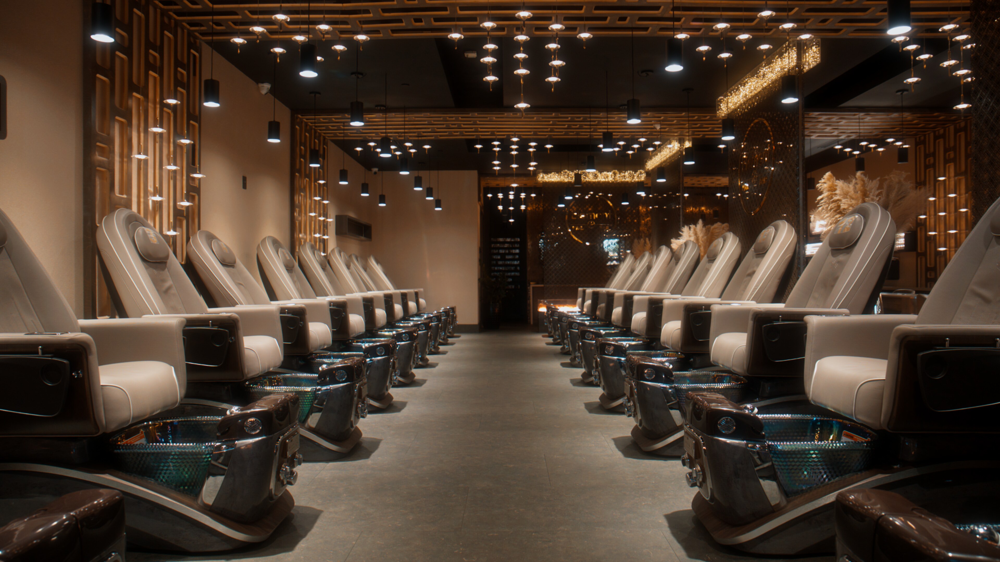 Pedicure room inside Element Nail Bar — Downtown Phoenix