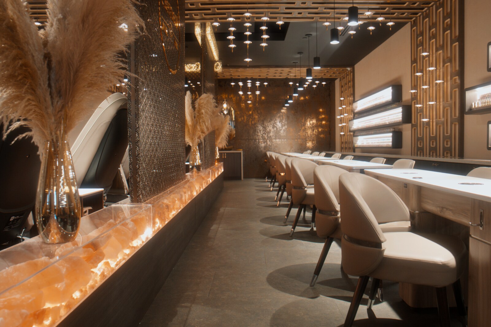 Real interior of Element Nail Bar — Downtown Phoenix for guests planning from Apache Junction