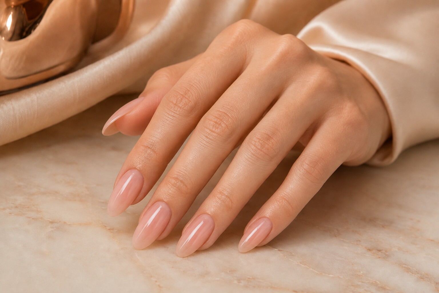 Editorial close-up of soft-gel extensions for the Apache Junction visit guide