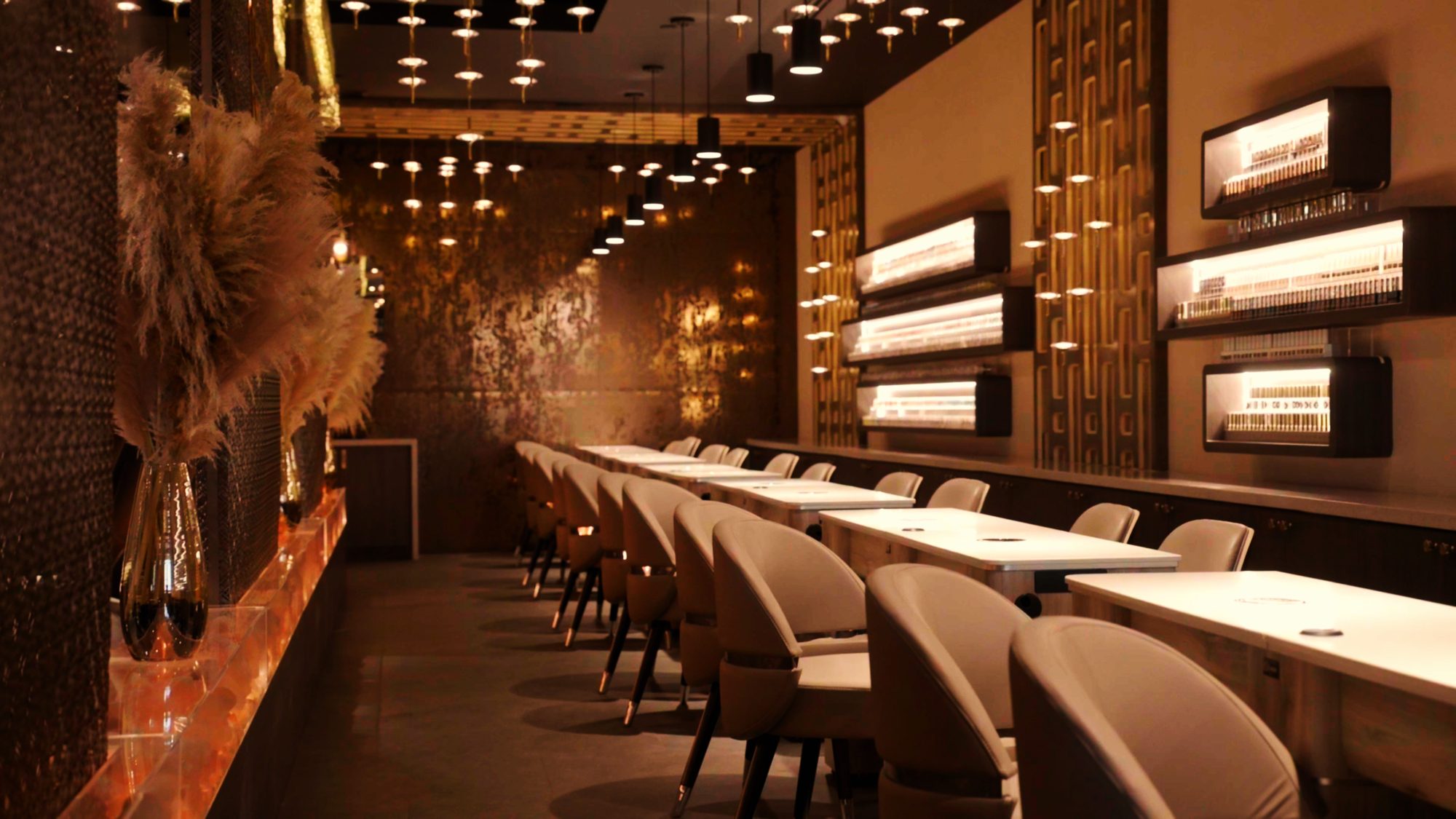 Certified nail artist applying organic nail care products at Element Nail Bar Downtown Phoenix